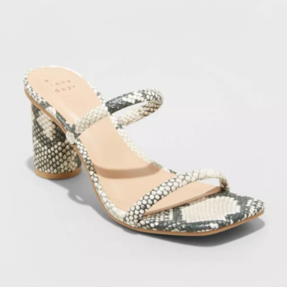 Women's Cass Snake Print Thin Strap Heeled Pumps